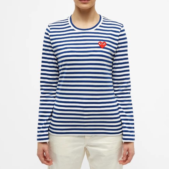 COMME DES GARCONS PLAY WOMEN'S LONG SLEEVE HEART - Picture 7 of 8